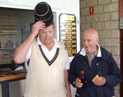 *Two legends - Moonee Valley's Darren Nagle and Carlton's Gary Schickerling.